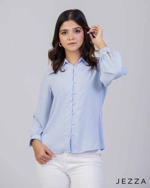 Polyester Hip Length Blouse 64904